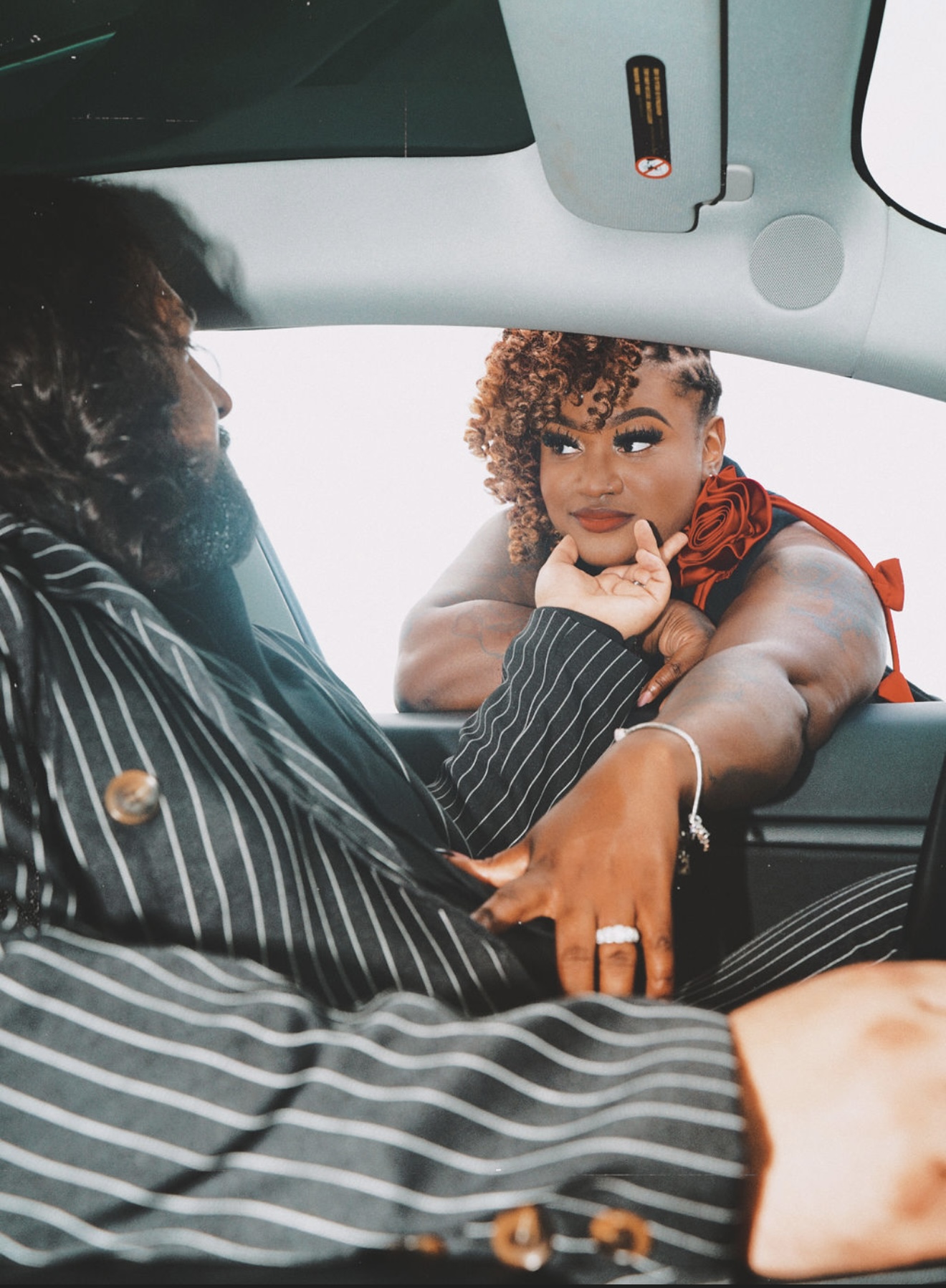 Chynna showing her engagement ring