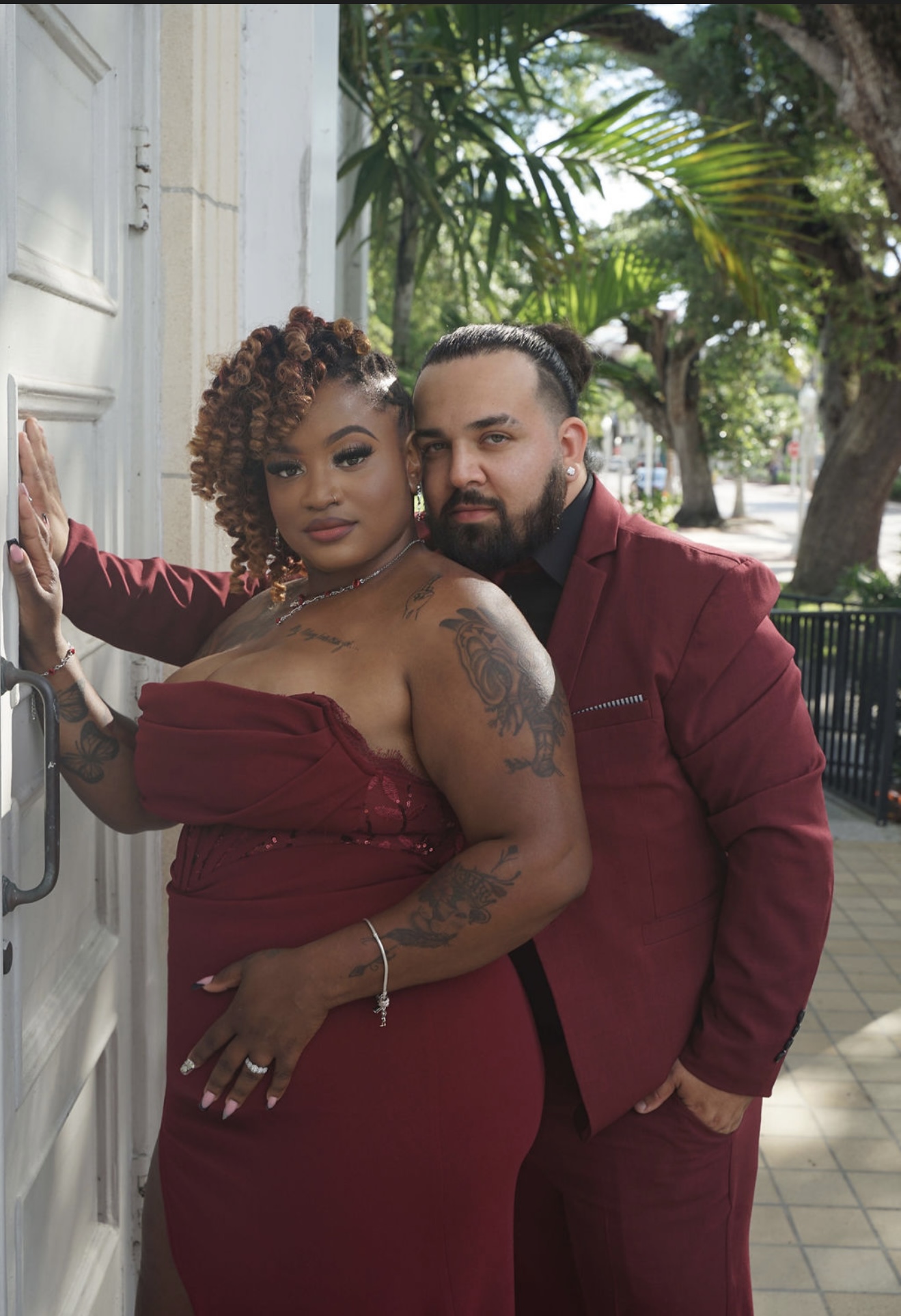 Austin and Chynna engagement portrait